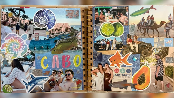 Travel Scrapbook Spread for Cabo