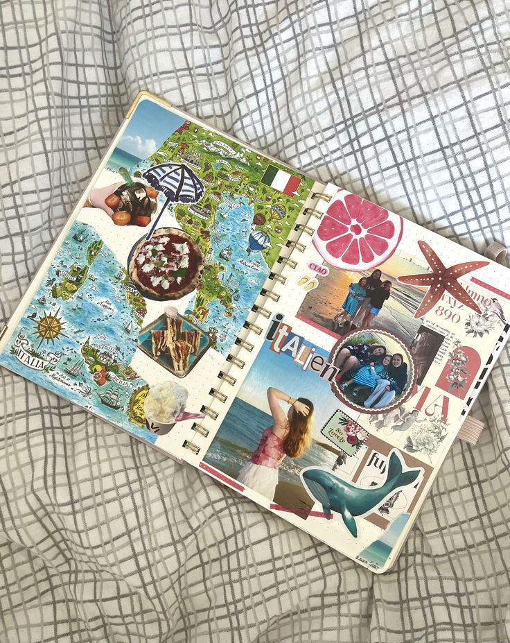 Travel Scrapbook Spread for Italy