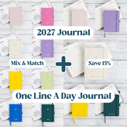 2027 Journal & One Line A Day Bundle