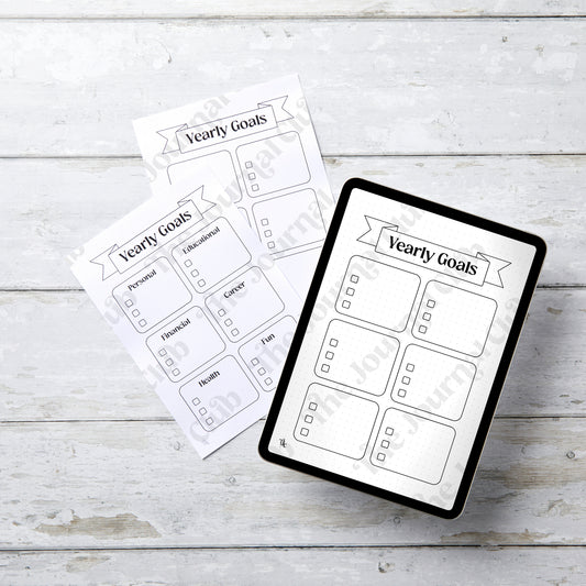 Printable - Yearly Goals