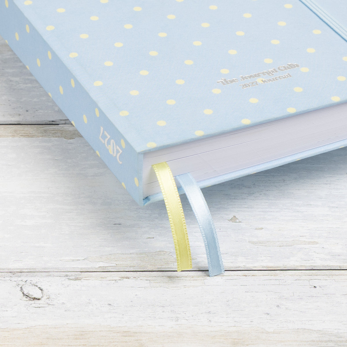 Limited Edition 2027 Pre Made Journal - Blue & Yellow Polka Dot