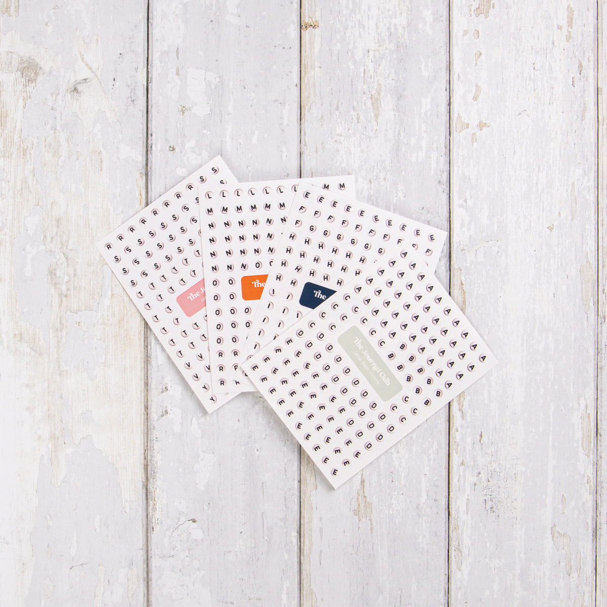 Letter Bead Sticker Sheet Set