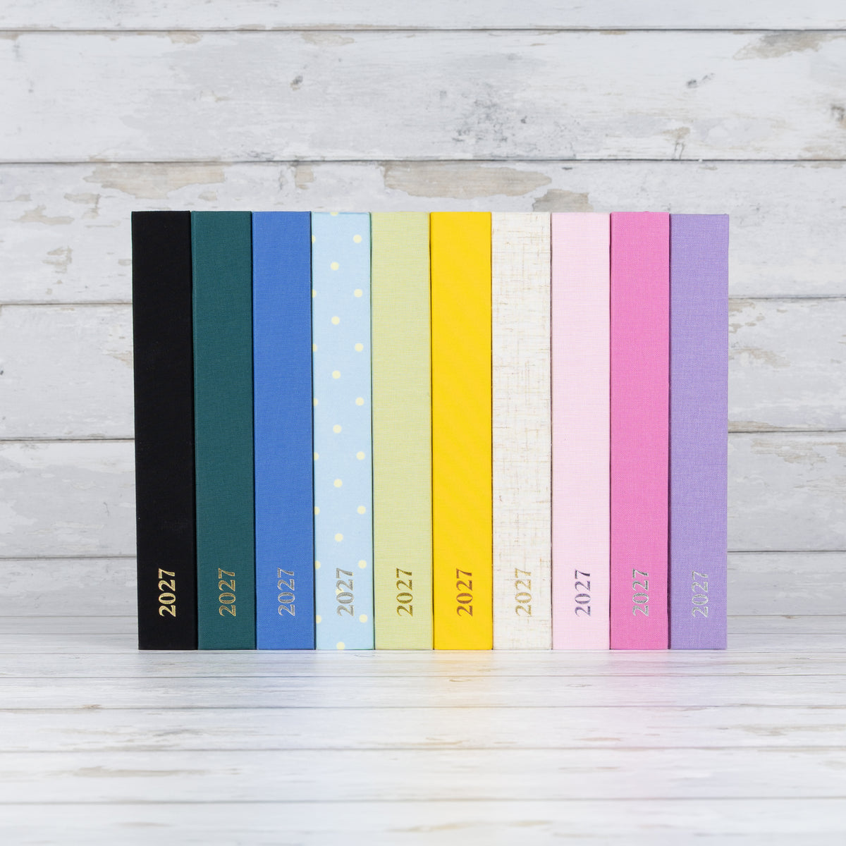 Limited Edition 2027 Pre Made Journal - Blue & Yellow Polka Dot