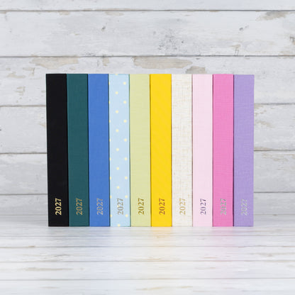 Limited Edition 2027 Pre Made Journal - Blue & Yellow Polka Dot