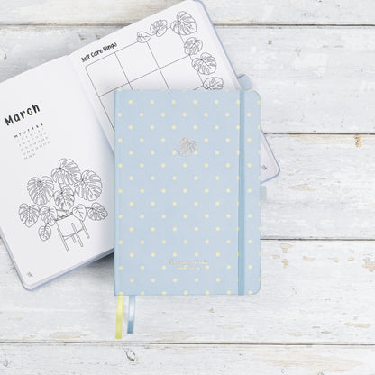 Limited Edition 2027 Pre Made Journal - Blue & Yellow Polka Dot