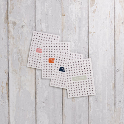 Letter Bead Sticker Sheet Set