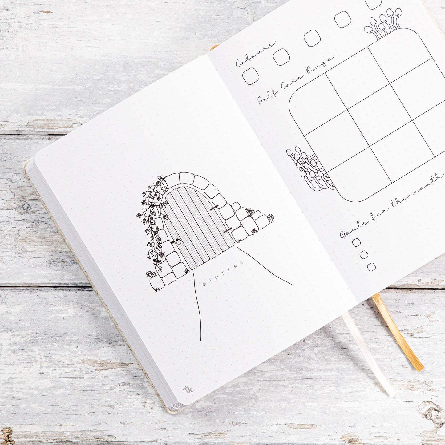 Undated Pre-made Journal - Sunshine